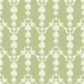 Pretty Green Damask Design