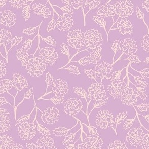 textured flower toss - Pink Lavender Purple with pale ballerina pink