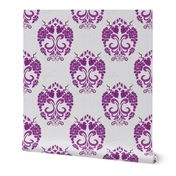 Damask Style Purple Grapes