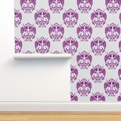 Damask Style Purple Grapes