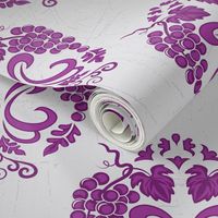 Damask Style Purple Grapes