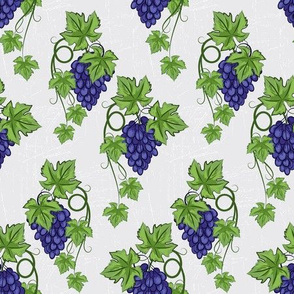 Blue Grapes and Vines