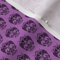 Small Damask Style Purple Grapes