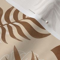 Minimal Tropical leaves mural