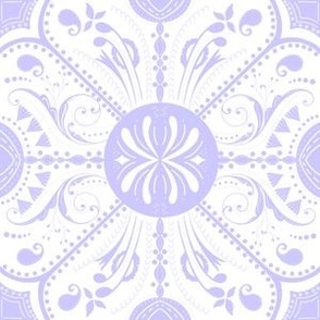 Folk Art Medley Pastel Purple  and White