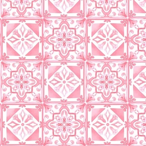 Pink Mediterranean tiles