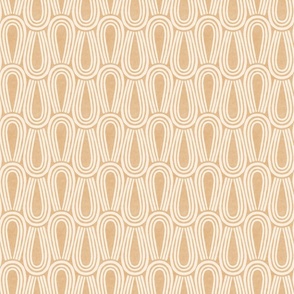 Textured Loops in Tan and Cream Small