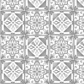 Grey mosaic,Mediterranean tiles