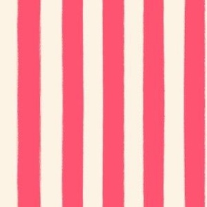 Circus stripes red and cream