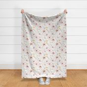 Addison - Soft Pink Watercolor Floral Pattern