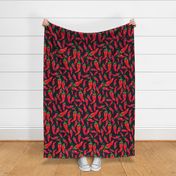 Chilly pappers summer red and black pattern