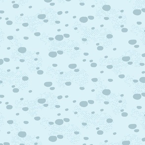 Textured snow- Apricity - light blue background