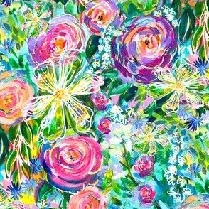 Monet's Dream Garden Painterly Floral