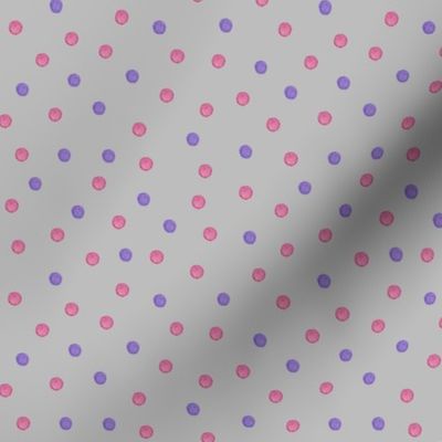 Raspberry crush Watercolour spots gray