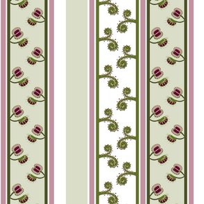 Carnivorous Vertical Stripe - White - Large