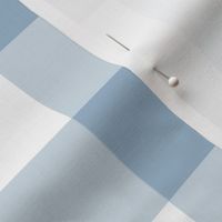 Medium Gingham  Slate Blue  2 Inch Stripes