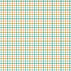 Multi color Gingham plaid 1/8 inch| Small