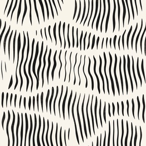 Zara - Wavy Black and White Stroke Pattern