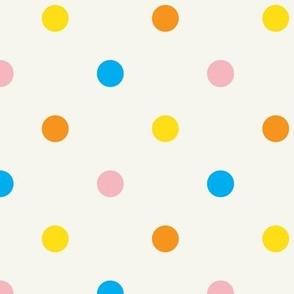 Fun Polka Dots with Cream 