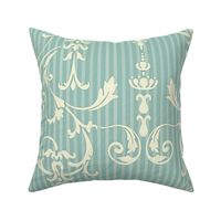 Darcy Island Damask Anderson Blue Large 