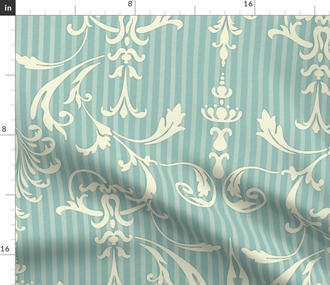 Darcy Island Damask Anderson Blue Large 