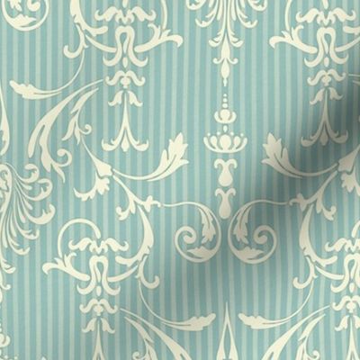 Darcy Island Damask Anderson Blue Medium 