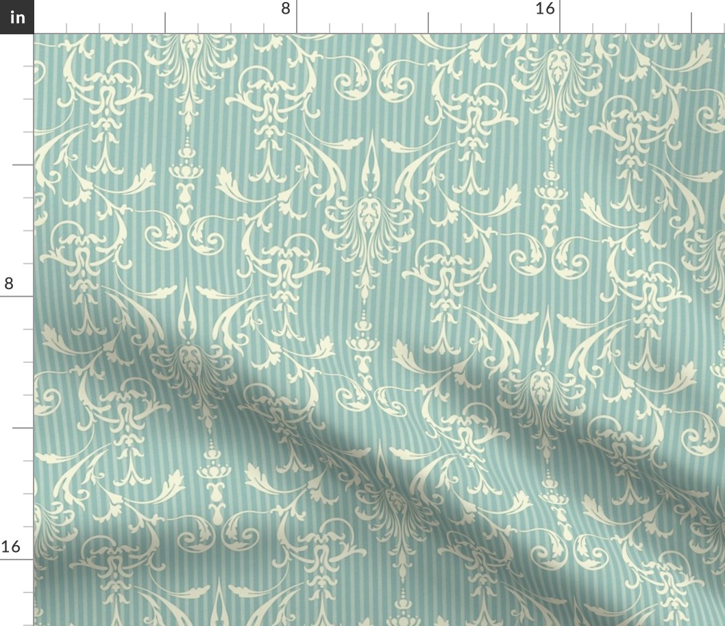 Darcy Island Damask Anderson Blue Medium 