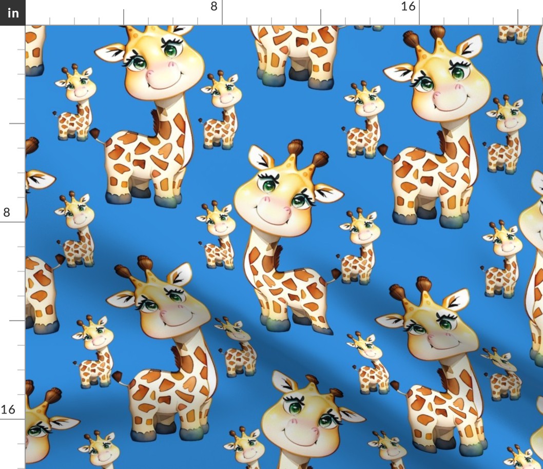 Giraffe blue