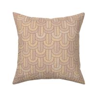 Geometric Basket Weave in Desert Sand and Straw
