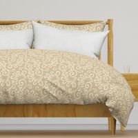 Warm Neutral Boho Zen Swirls in Sandlewood Beige