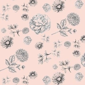 florals grey blush