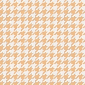 Houndstooth blender light peach yellow on chantilly white