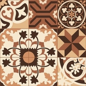 spanish tiles - neutral - large