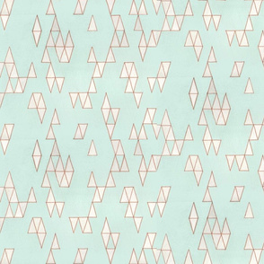 Retro Mint Triangles