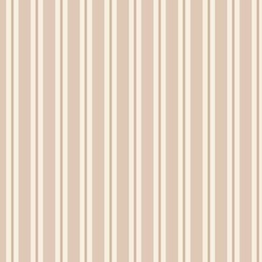 Allix Stripe: Beige & Ivory Classic Narrow Stripe