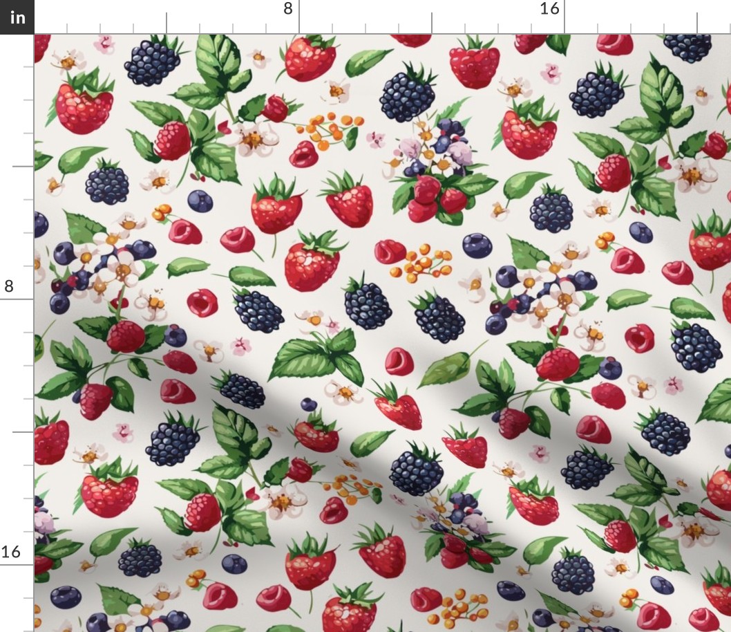 Berry Patch - white