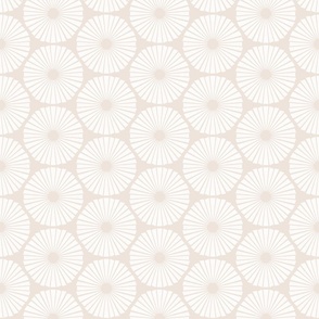 Warm Minimalism Coastal Geometric Block Print in Textured White on Neutral Light Beige - Medium - Calm Abstract, Earthy Boho, Neutral Geometric