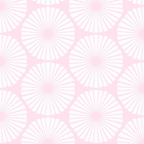 Light Pink Geometric Block Print in Textured White on Light Pastel Pink - Large - Baby Girl Nursery,  Pastel Geometric, Pretty Pink and White