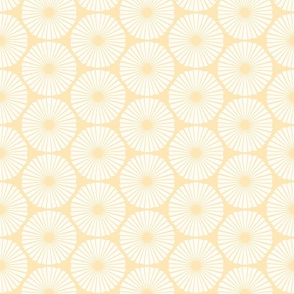 Pastel Yellow Geometric Block Print in Textured White on Sunny Yellow - Medium - Summery Geometric, Yellow Kids, Yellow Nursery