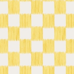 Ikat Check - sunshine