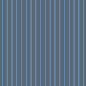 Classic Pinstripes ⌘ Wedgewood on Colonial Blue