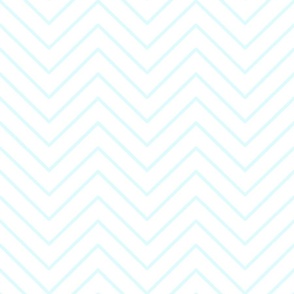  Aqua Blue Textured Zigzag on White
