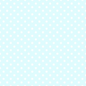 White Dots on Aqua Blue