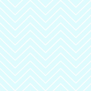 Textured White Zigzag on Aqua Blue 