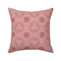 Serene Dust Rose  Geometric : Minimalist - symmetry- geometric-triangles-polygons