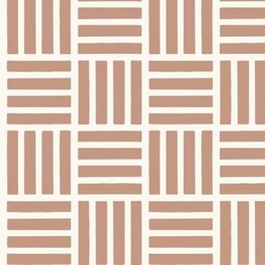 Marine-Life-Stripe-Check_Small_Cafe-Creme-Brown_Hufton-Studio