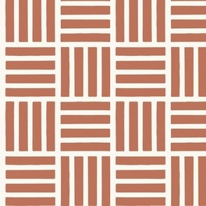 Marine-Life-Stripe-Check_Small_Sienna-Brown_Hufton-Studio