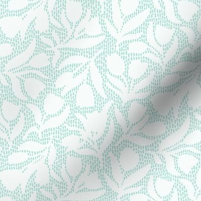 Abstract Tulip Dashes in Sea Green