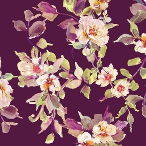Romantic Serenade Floral Blooms - Sugar Plum