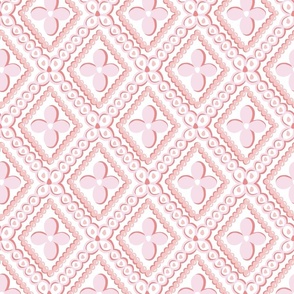 sweet diamond geometric/light peachy pink